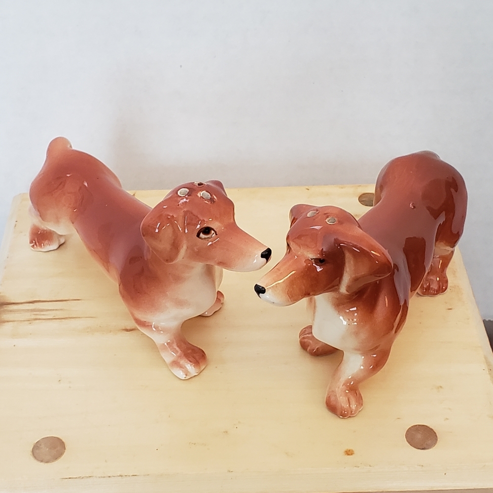 Vintage Dachshund Salt & Pepper Shakers